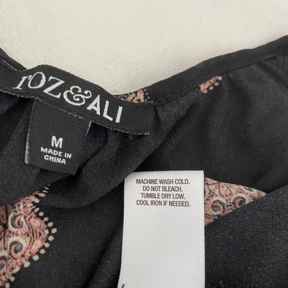 Roz & Ali tunic blouse 3/4 sleeve size M - Picture 4 of 4